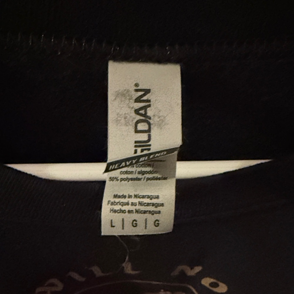 Gildan Black Heavy Blend Graphic Sweatshirt - Picture 2 of 3